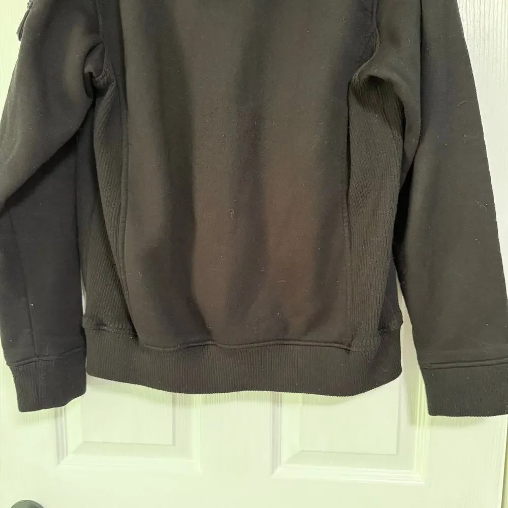 Elixir Men's Black Button Front Hooded Jacket Size Large
